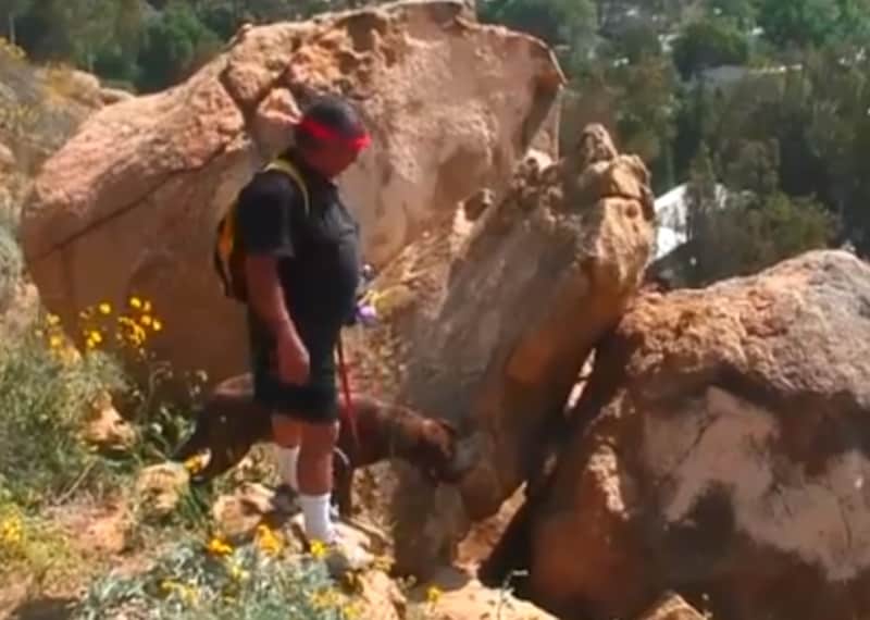 California Hiker and Dog Save Man Trapped in Hole