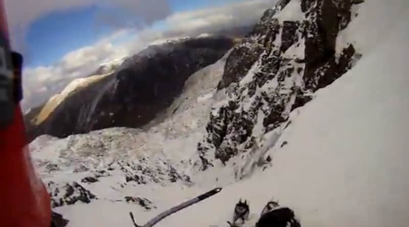 Video: Ice Climber Falls Down Mountain, Helmet Cam Captures All