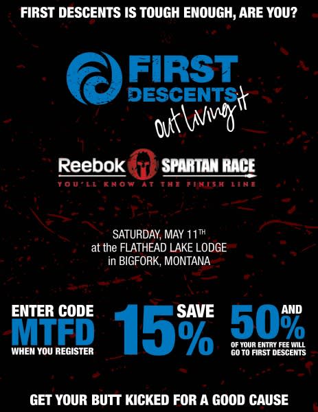 Montana Spartan Race Donates Funds to FIRST DESCENTS