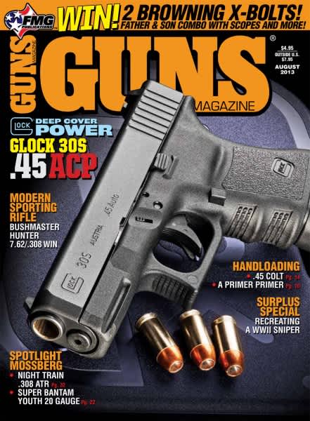 Glock 30S .45 Redefines “Pocket Power” in the August Issue of GUNS Magazine