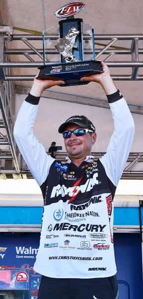 Christie Wins by Going Wire-to-wire at Walmart FLW Tour at Oklahoma’s Grand Lake