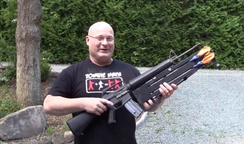 Video: M16 Knife Launcher
