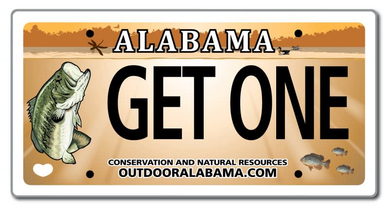 ADCNR Offers $50 Discount on New “Freshwater Fishing” License Plate