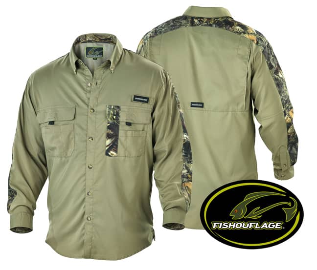 Fishouflage Offers Stylish Bass and Redfish Vented Anglers Shirts