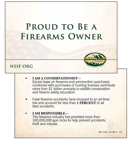 NSSF Releases ‘Proud to Be a Firearms Owner’ Pocket Card