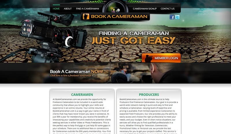 Bookacameraman.com Connects Outdoor Industry Professionals