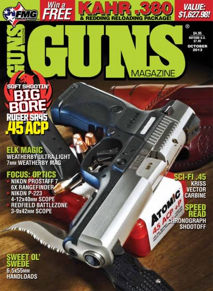 Soft Shootin’ Big Bore Ruger SR45 Highlights October GUNS Magazine