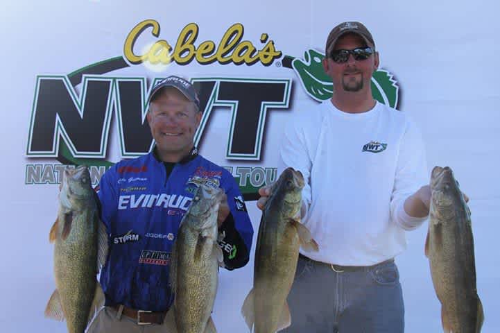 Pro-Angler Gilman and Co-angler Converse Win Cabela’s National Walleye Tour Championship Event at Devil’s Lake