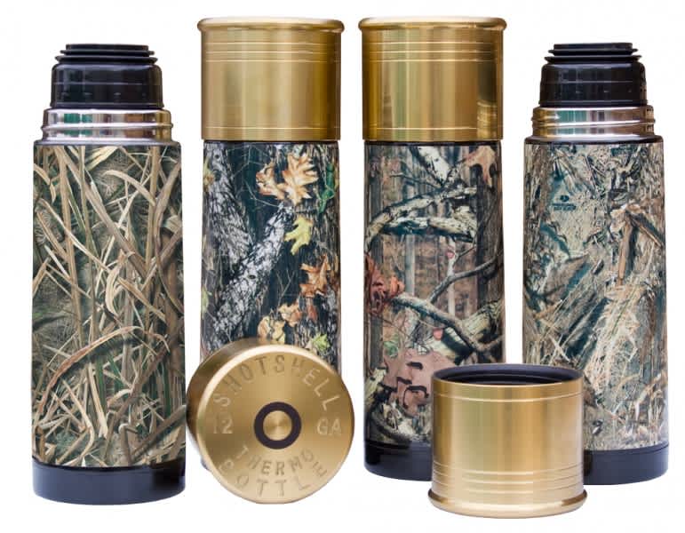 Mossy Oak’s New ShotShell Thermo Bottle Great for Beverages on the Go