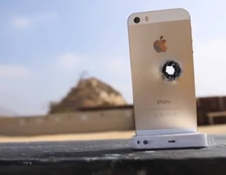 Video: iPhone 5s vs .50 Cal