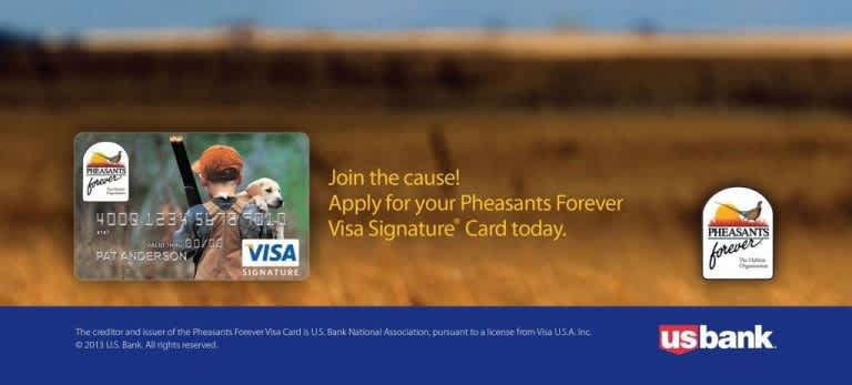 Support Pheasants Forever with New VISA Card