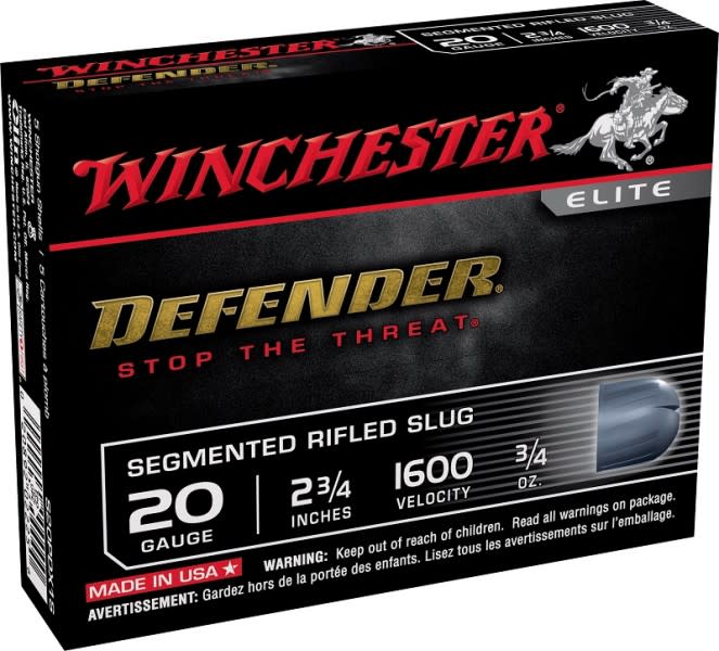 Winchester Adds 20 Gauge Segmenting Slug to Defender Line