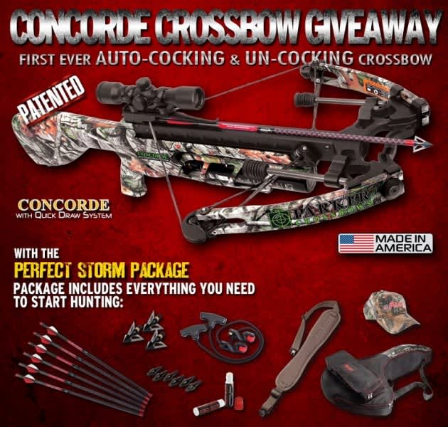 Parker Bows Gives a Concorde Crossbow Package Worth over 1,200 to One Lucky Facebook Fan
