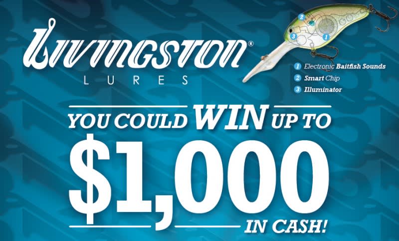 Livingston Lures to Give Away $2,000 in Cash at the Bassmaster Classic