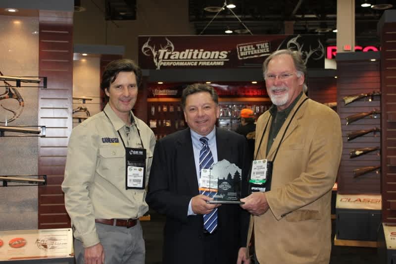 Traditions Firearms Presented with Reader’s Choice Award by Game & Fish/ Sportsman Magazine at 2014 SHOT Show