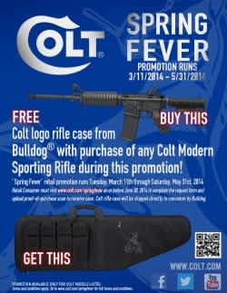 Colt Offers Free Bulldog Rifle Cases During “Spring Fever” Promotion