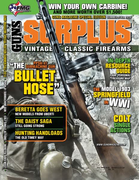 Bullet Hose PPSh-41 Featured on Cover of the GUNS Surplus 2014 Special Edition