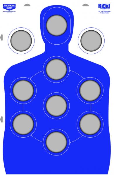 Hone Your Shooting Skills with the Rigid 10-Clay Silhouette Target From Birchwood Casey