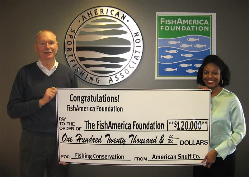 FishAmerica Foundation Receives $120,000 Donation