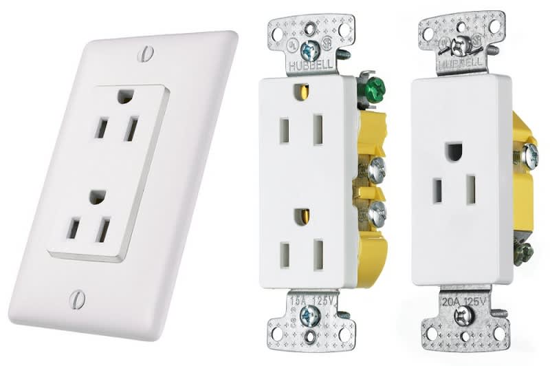 Decorator-type Receptacles and Switches Offer Safety and Style