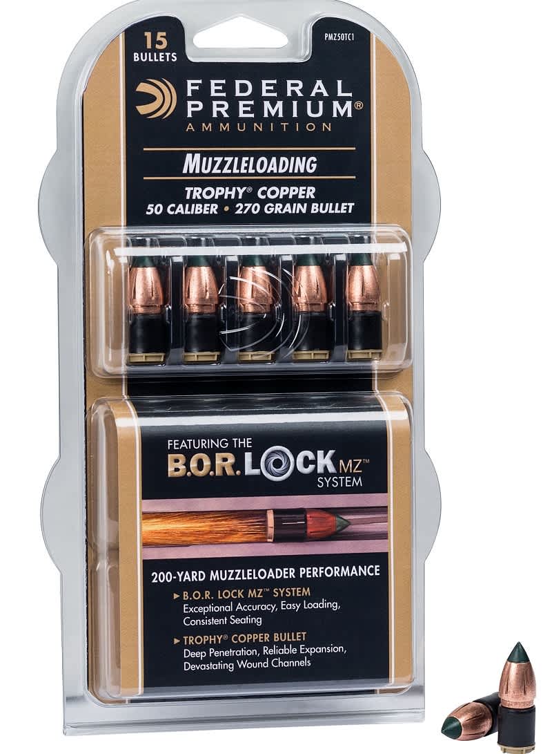 Federal Premium Breaks the 200-Yard Barrier with the Trophy Copper Muzzleloader Bullet and B.O.R. Lock MZ System