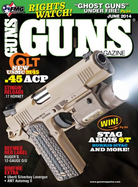 USMC Colt M45 Close Quarters Battle Pistol Highlights June Issue of GUNS Magazine