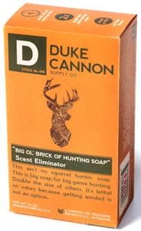 Don’t Get Winded – Use Duke Cannon’s Scent Eliminating “Big Ol’ Brick of Hunting Soap”