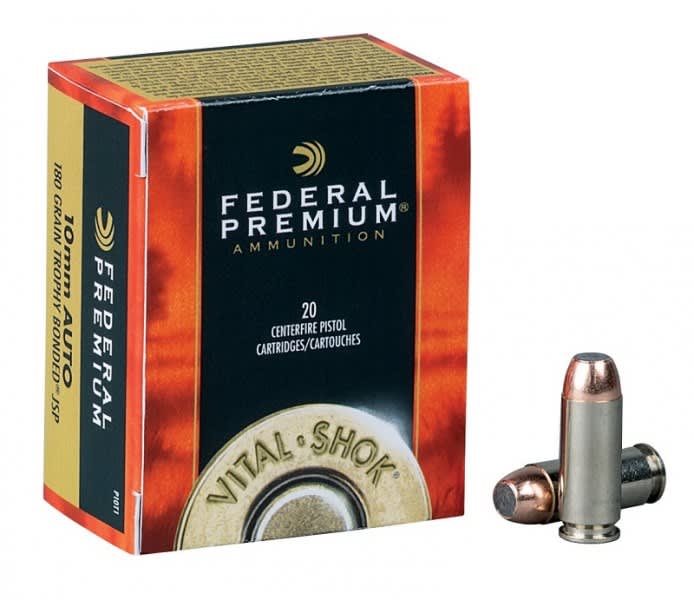 Federal Premium Vital-Shok 10mm Auto Trophy Bonded JSP Provides Handgun Hunters with Full-Power Performance