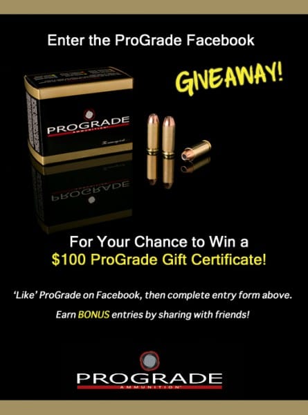 ProGrade Ammunition $100 Gift Certificate Giveaway Now Live on Facebook