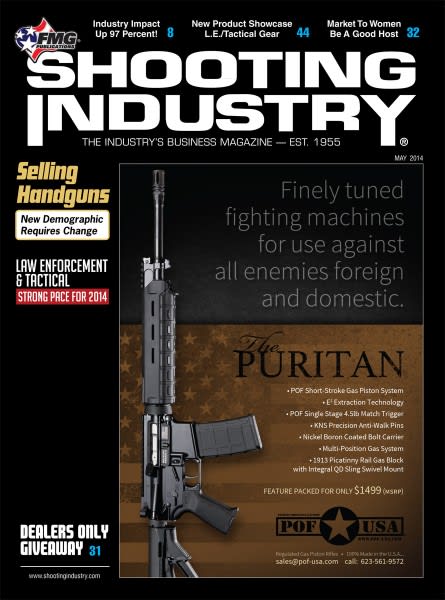 Selling Handguns and Law Enforcement/Tactical Gear Inside May Issue of Shooting Industry