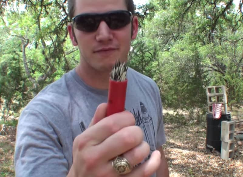 Video: Firing Shotgun Shells Filled with Porcupine Quills