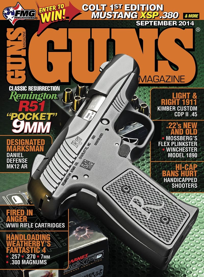 The Remington R51 “Pocket” 9mm Featured in September GUNS Magazine