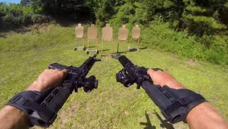 Video: Jerry Miculek Dual Wields AR Pistols