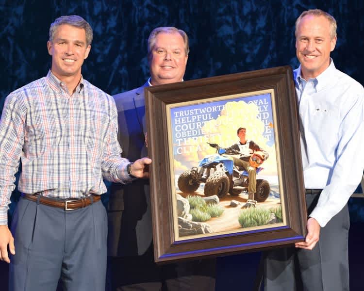 Polaris Industries Inc. Receives Symbol of Appreciation from Boy Scouts of America