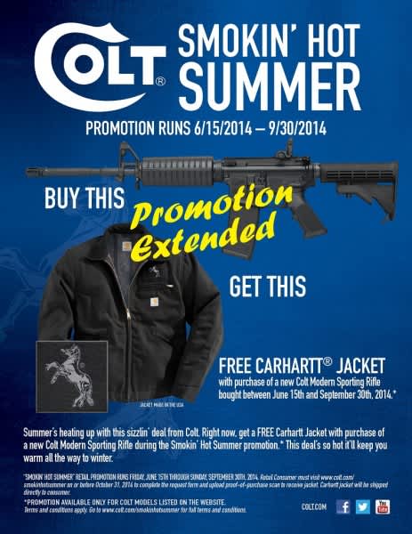 Colt Extends Free Carhartt Jacket Promotion Just in Time for Fall