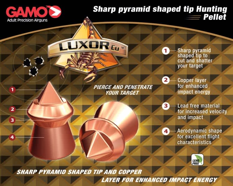 Gamo Outdoors USA Unveils the LUXOR Cu Hunting Pellet