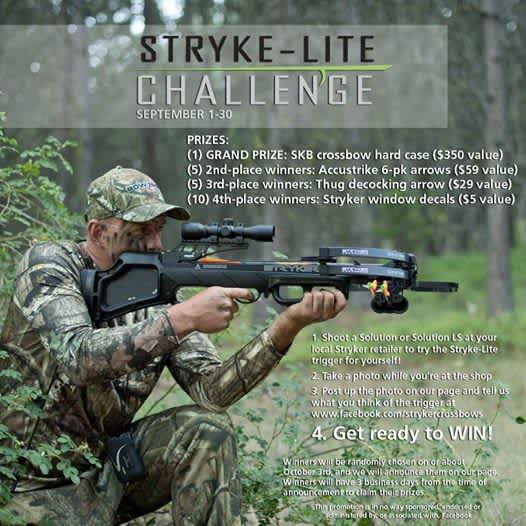 Stryker Crossbows Announces Stryke-Lite Social Media Challenge