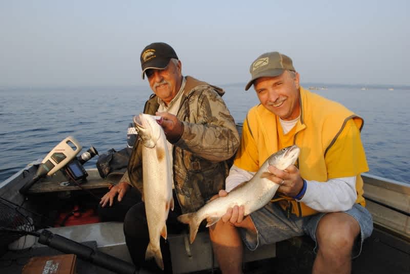 The Early Bird Gets the Lake Trout on Grand Traverse Bay