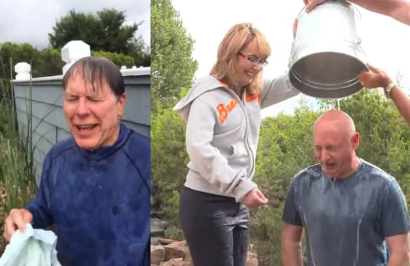 NRA’s Wayne LaPierre Accepts Mark Kelly’s ALS Ice Bucket Challenge
