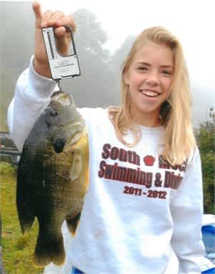 Thirteen-year-old Girl Reels in North Carolina Record Green Sunfish