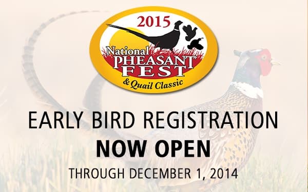 Register Now for Pheasant Fest
