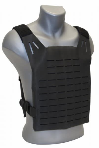 Tacprogear BLACK Bonz GRID-HERCULES Plate Carrier Designed to Protect Against Flame, Water, Chemical and Abrasion Threats