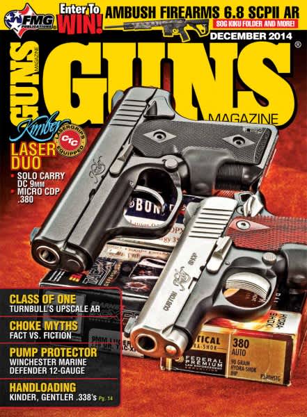 Kimber Micro CDP .380 and Solo 9mm Laser Duo Highlight December Issue of GUNS Magazine