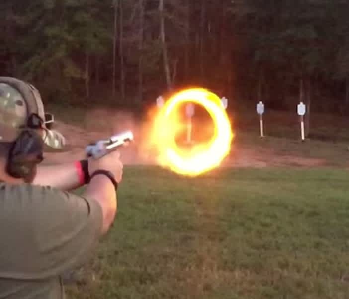 Video: Shooting “Fire Rings” with a Desert Eagle