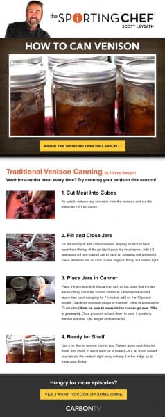 INFOGRAPHIC: How to Can Venison