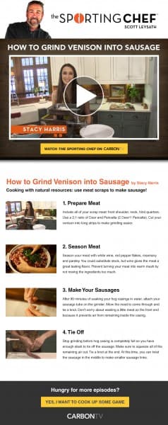 INFOGRAPHIC: How to Grind Venison into Sausage
