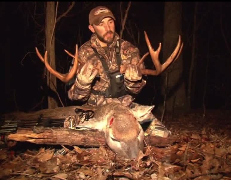 Video: Deer Bucks Antlers after Being Shot