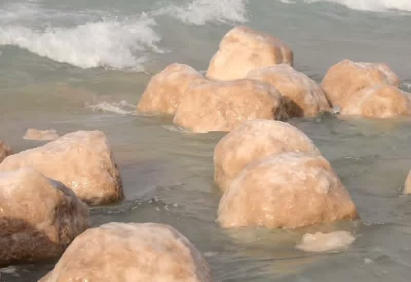 Video: Giant “Ice Boulders” Resurface in Lake Michigan
