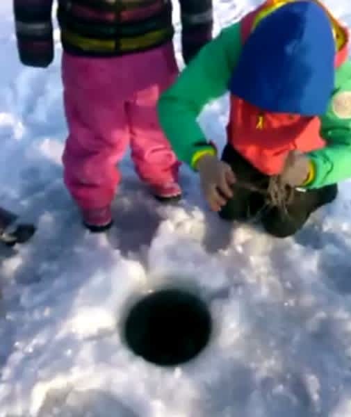 Video: You’ll Never Guess What These Kids Pulled Out of Their Ice Fishing Hole