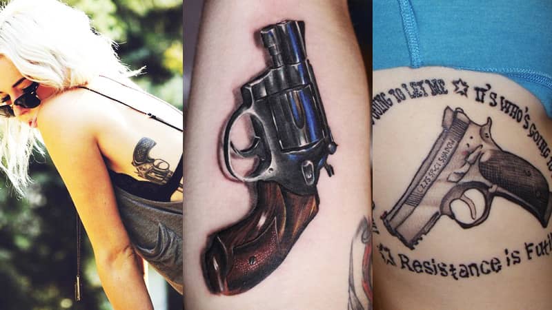 10 Gun Tattoos That Will Make You Do a Double-take